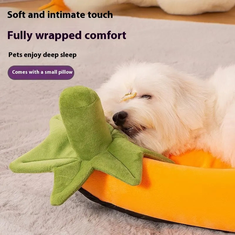 Removable washable cloth dog mat in brown, grey, orange, or purple colours on a white background