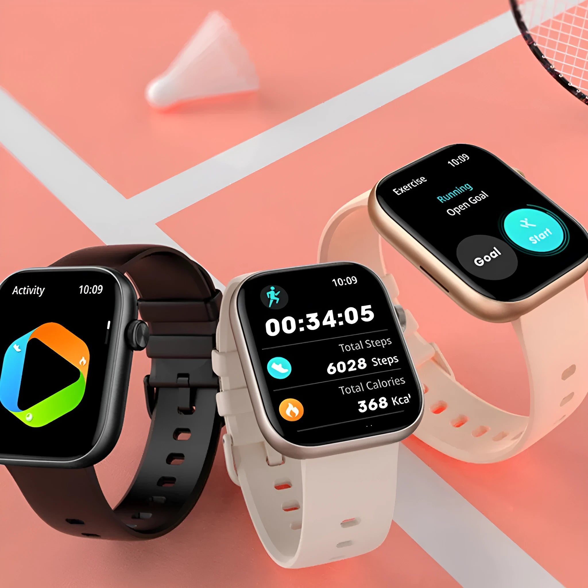 New P89 smart watch with full touch screen, Bluetooth calling, and health monitoring features on display