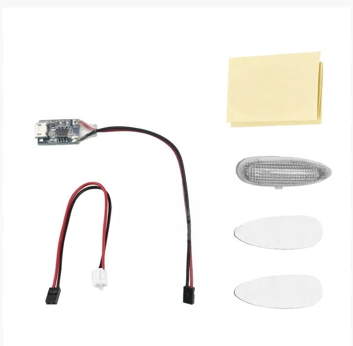 Aviation model fixed wing alarm crossing navigation light machine with PCB shell probe and LED flash