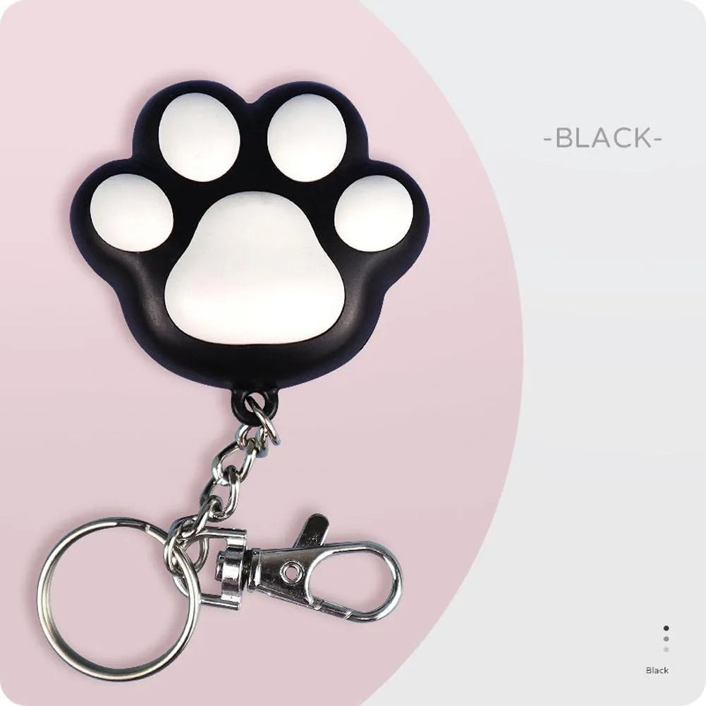 Pink and black USB rechargeable infrared cat teaser toy with keychain and lighting functions