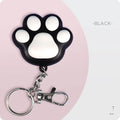 Pink and black USB rechargeable infrared cat teaser toy with keychain and lighting functions