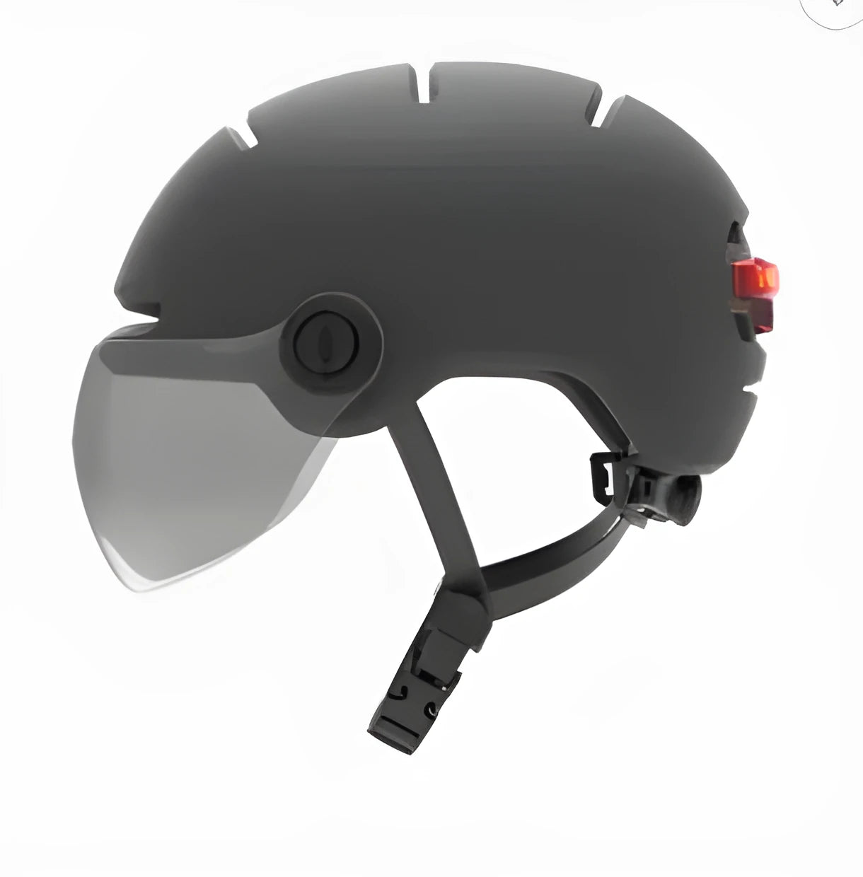 Cycling helmet with integrated rear LED brake light in M and L sizes for adult cyclists