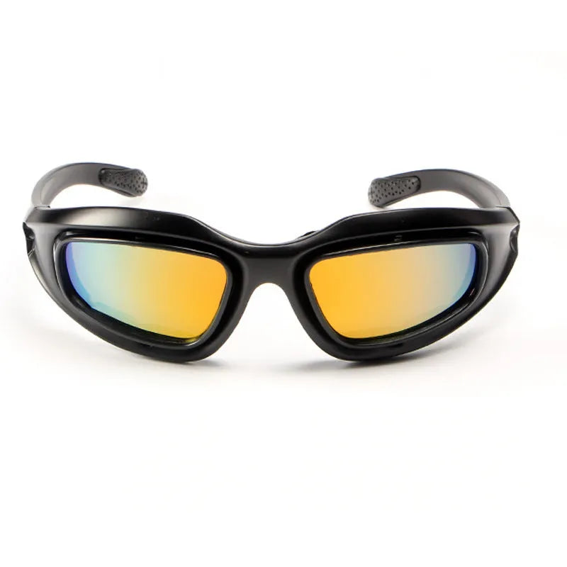 Tactical polarized sunglasses with full rim PC frame for outdoor cycling and sports