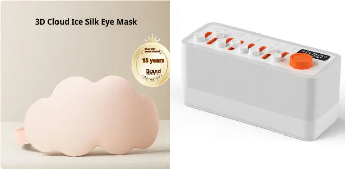 White noise sleep sound machine with Bluetooth speaker and seven-color RGB night light