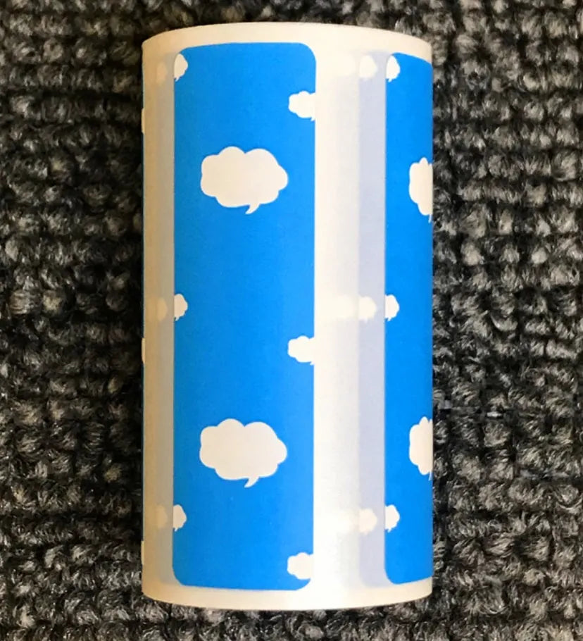 PerPage Mini Wireless Portable Thermal Printer Paper Roll in multiple colour options for stickers and labels