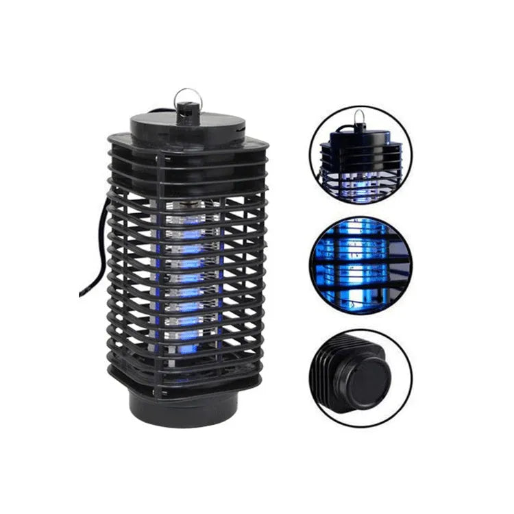 Black Hanging King Kong electric mosquito killer lamp with UK three-pin plug.