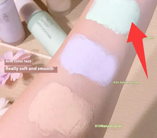 Silky clear makeup primer with brightening effect in three colour options
