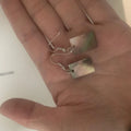 Women's shell earrings with geometric square panther or rectangular designs in natural style