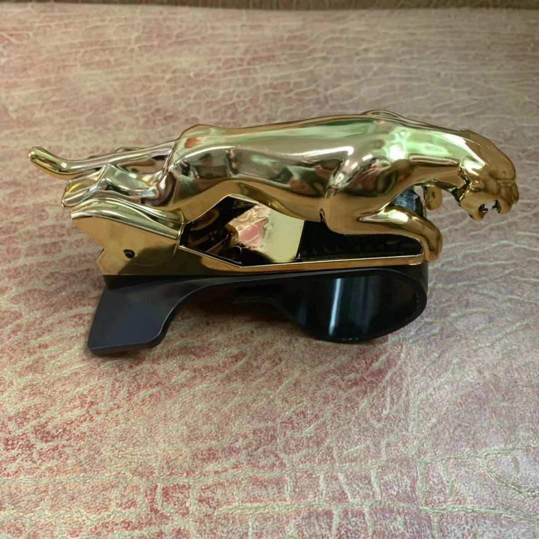 Rotating car phone holder in ABS plastic showing black, gold and silver colour options