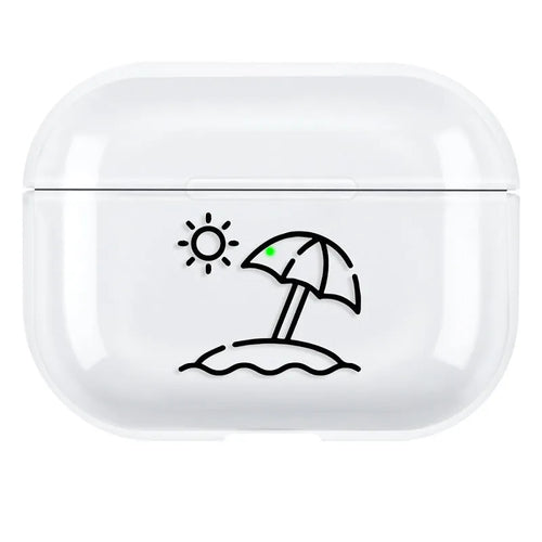 PC protective shell case for Apple AirPods Pro 3 earphones in simple solid colour design