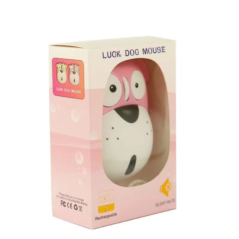 Silent optical mouse 2.4G wireless rechargeable panda cartoon animal cute mouse with built-in receiver matte finish