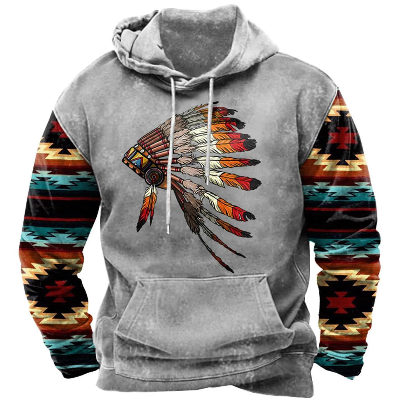Men's sports hoodie with 3D digital printing cartoon anime pattern, pullover style, loose fit, available in sizes S to 5XL