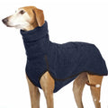 Newest winter dog coat for medium large dogs in rabbit fleece with high collar, pullover style