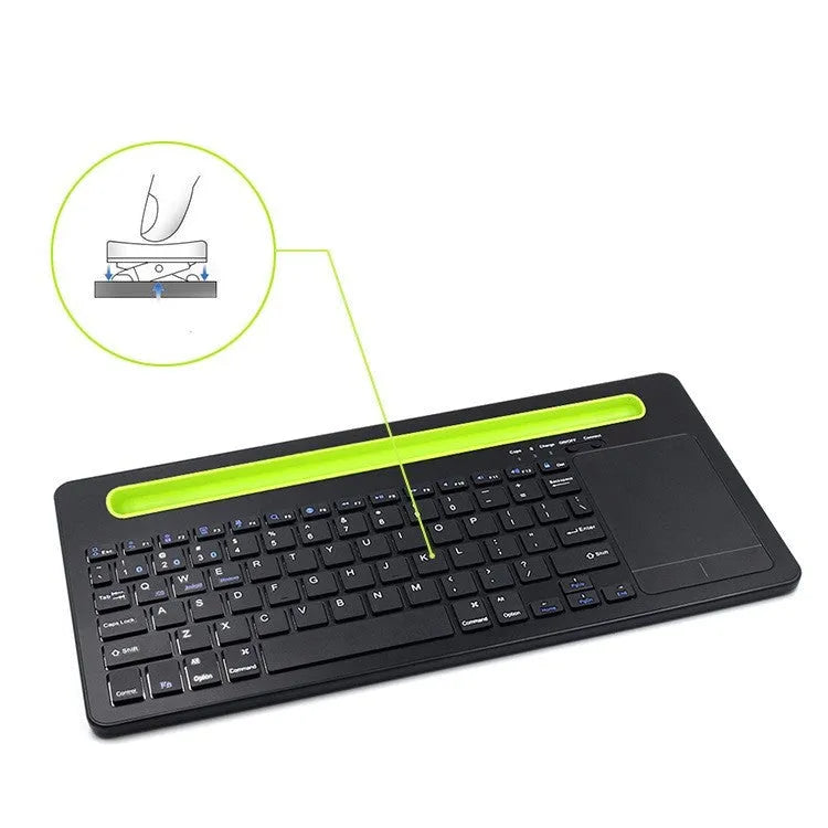 Universal touch keyboard for tablet phones Black 78 keys with touchpad Bluetooth 3.0