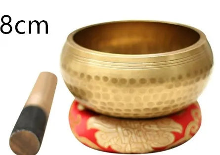 Tibet singing bowl ring copper seven metals meditation feng shui ornament black gold sizes 8.5cm to 18cm