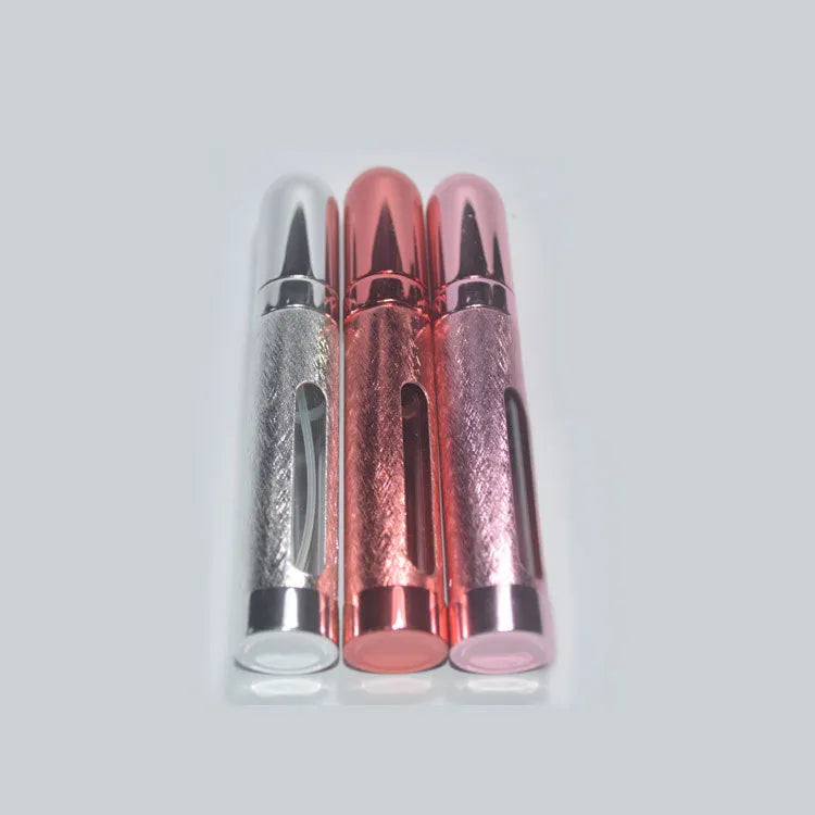12ml aluminium and glass portable perfume bottle in bullet shape with colour options