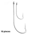 Alloy sea fishing hooks in multi-specification pack for ocean boat fishing