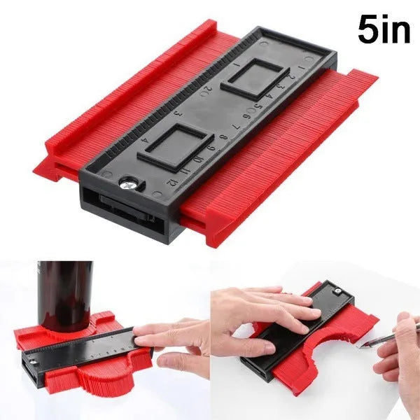 ABS contour gauge profile gauge 12cm 25cm blue green red for carpentry measurement