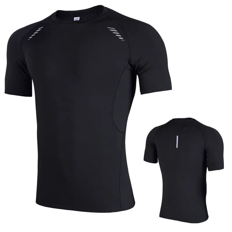 Training fat man sportswear top in 5XL 6XL polyester blend fabric black colour