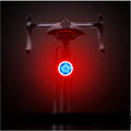 USB rechargeable bicycle taillight with 10 lumen COB LED and Velcro strap mount