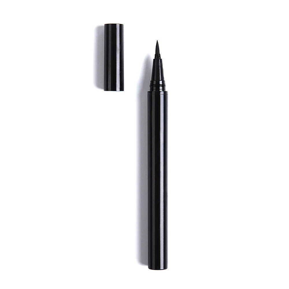 Black self-adhesive eyeliner pen with built-in lash glue for false eyelash application