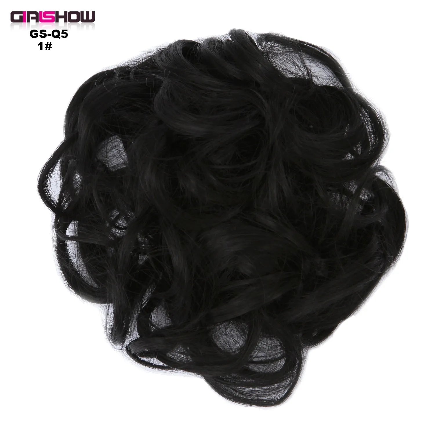 Hair ring adjustable wig band in burgundy colour on white background
