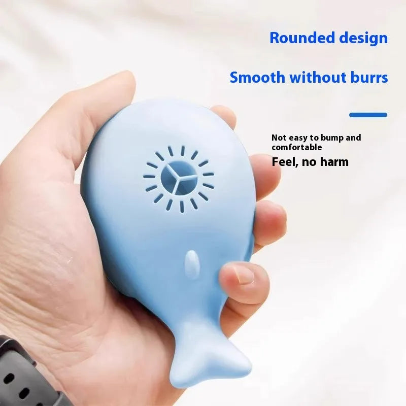 Home fashion suspension cat toy with plastic body and blue balls, USB charging port visible