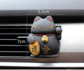 Black cat and white cat resin car vent aromatherapy clip air freshener on car dashboard