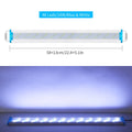 Ultra-thin aquarium LED light with blue and white lighting spectrum