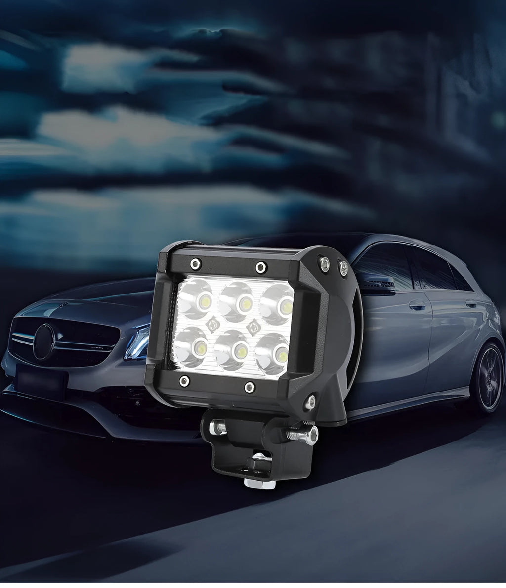 18W car LED work light black aviation aluminium alloy shell IP67 for vehicle repair and outdoor use