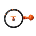 Smart hoop fitness auto-counting detachable weight black nylon material adjustable waist slimming ring