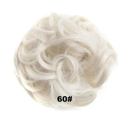 Hair ring adjustable wig band in burgundy colour on white background