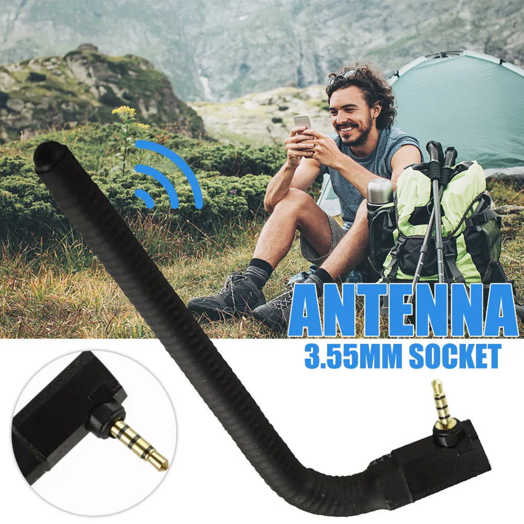 Mobile phone signal enhancement antenna with adsorption mount measuring 13.6 cm long