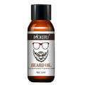 Mokeru organic beard growth oil 30ml bottle with argan and jojoba for dandruff and soft beard