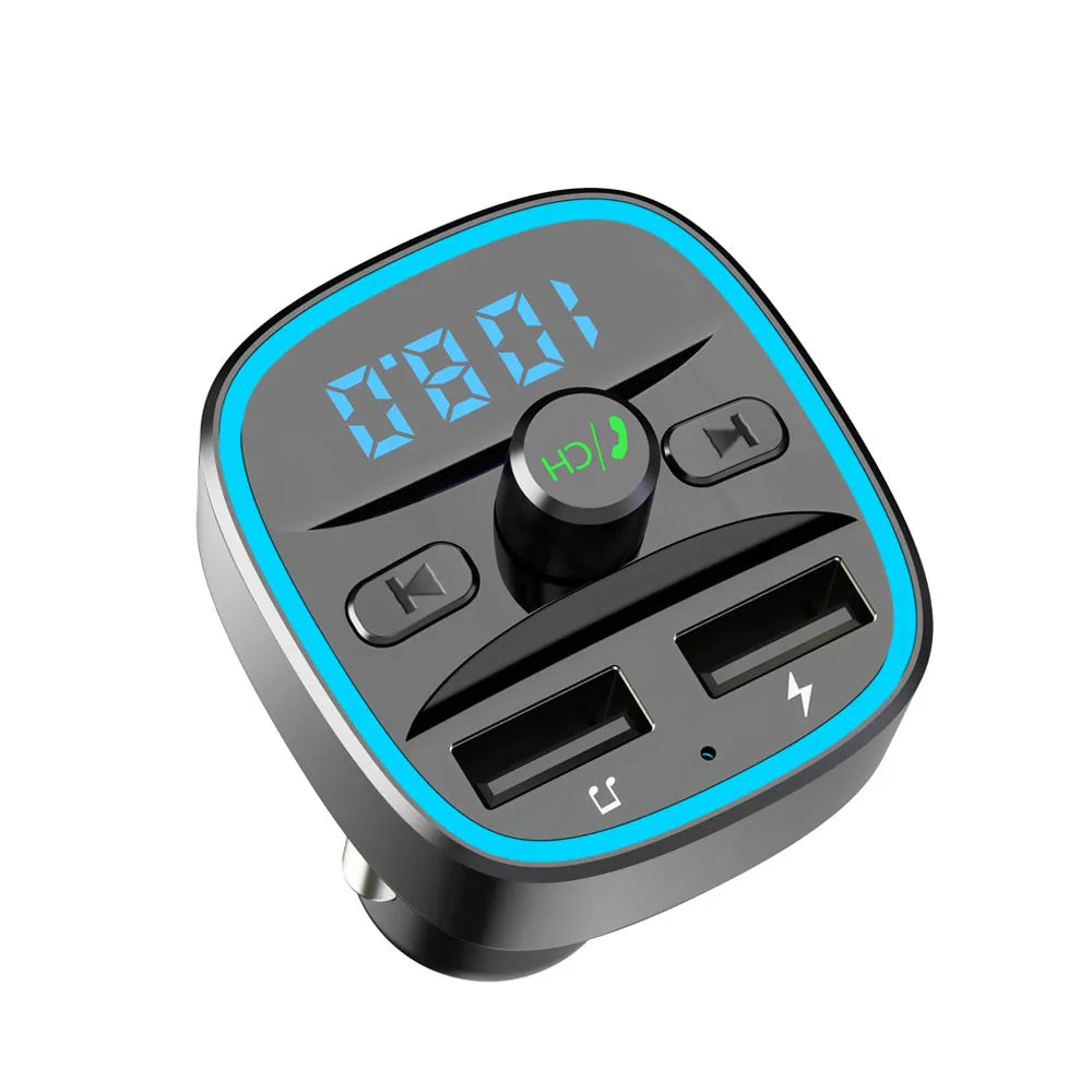 T25 car Bluetooth MP3 player with FM transmitter black monochrome screen