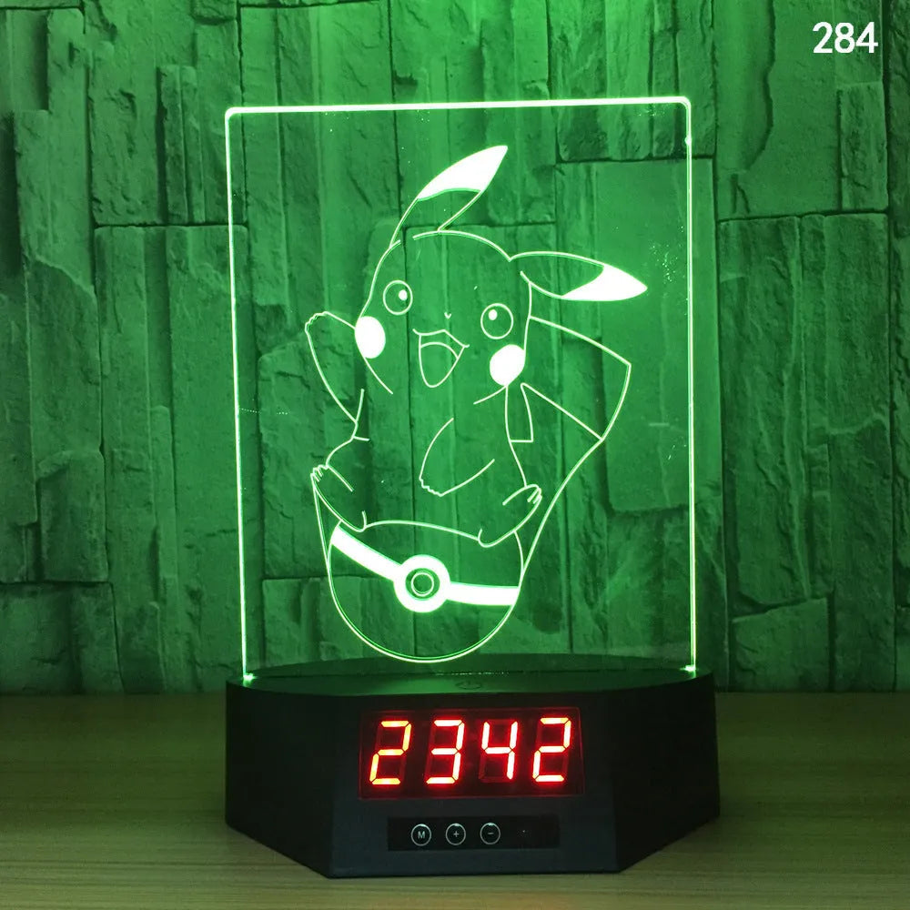 3D glowing electronic dolphin night light with remote control on table