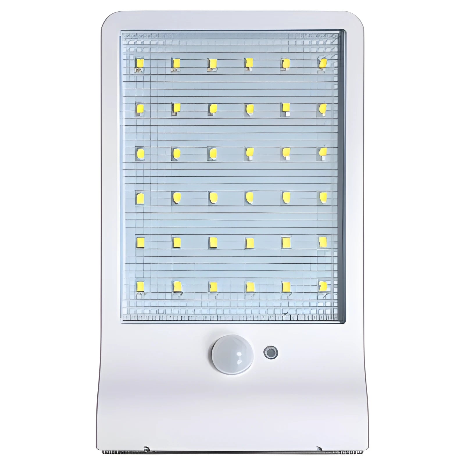 Black and white waterproof solar garden light with solar panel and LED for outdoor courtyard illumination