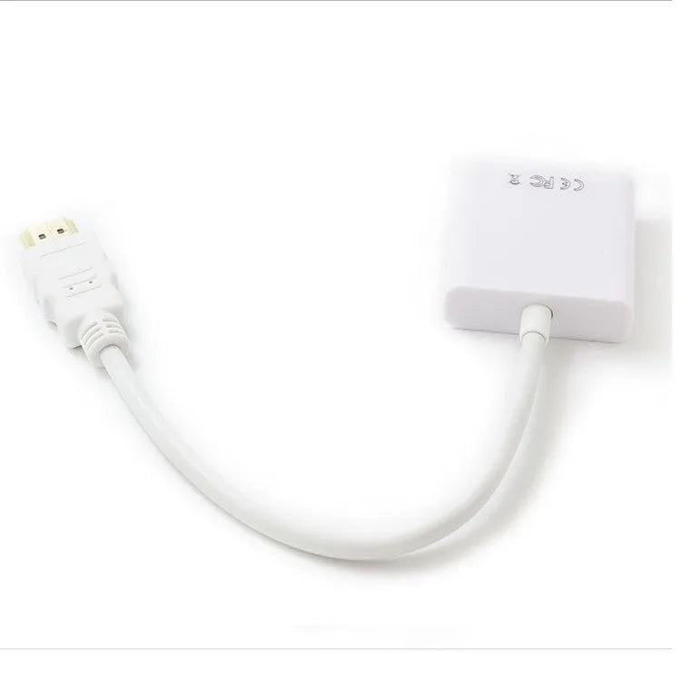 HDMI to VGA converter cable with 30cm length and black or white colour option