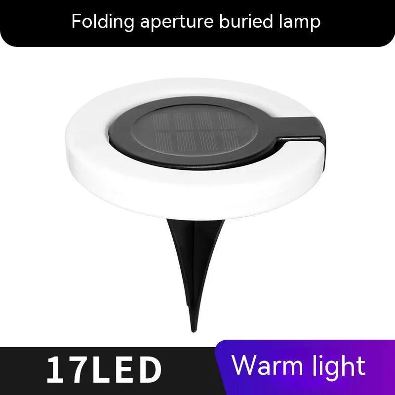 Long, rectangular solar underground light for outdoor floor or wall mounting