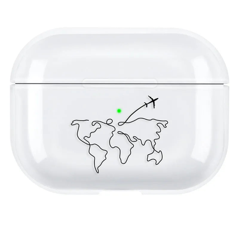 PC protective shell case for Apple AirPods Pro 3 earphones in simple solid colour design