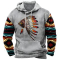 Men's sports hoodie with 3D digital printing cartoon anime pattern, pullover style, loose fit, available in sizes S to 5XL
