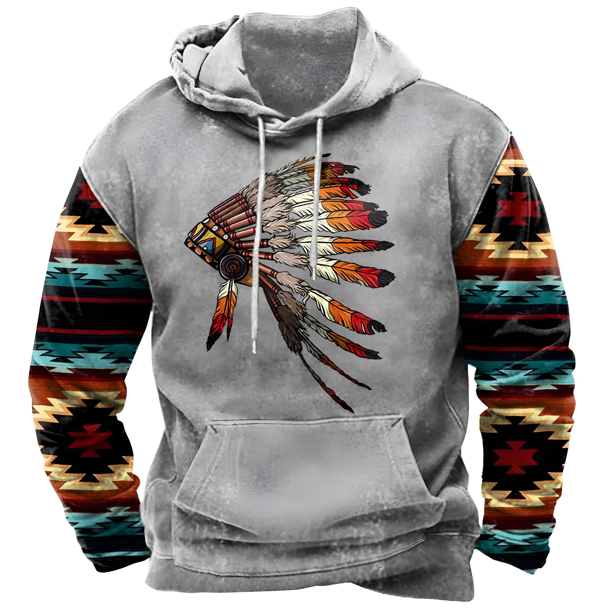 Men's sports hoodie with 3D digital printing cartoon anime pattern, pullover style, loose fit, available in sizes S to 5XL
