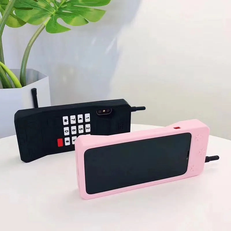 Big Brother silicone phone case for Apple iPhone in black, showing soft shell design