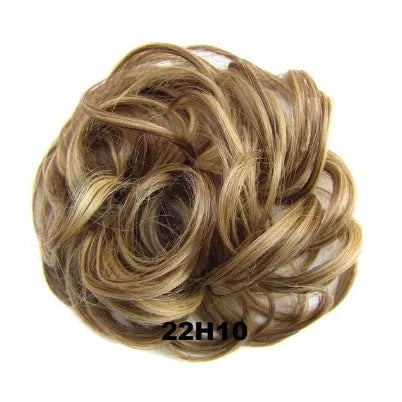 Hair ring adjustable wig band in burgundy colour on white background