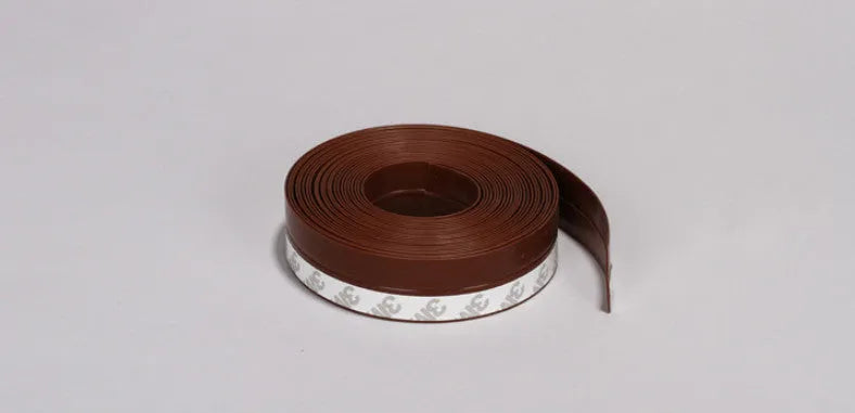 Flexible PVC wall corner protection tape in porcelain white, 3.8cm wide by 3.2m long