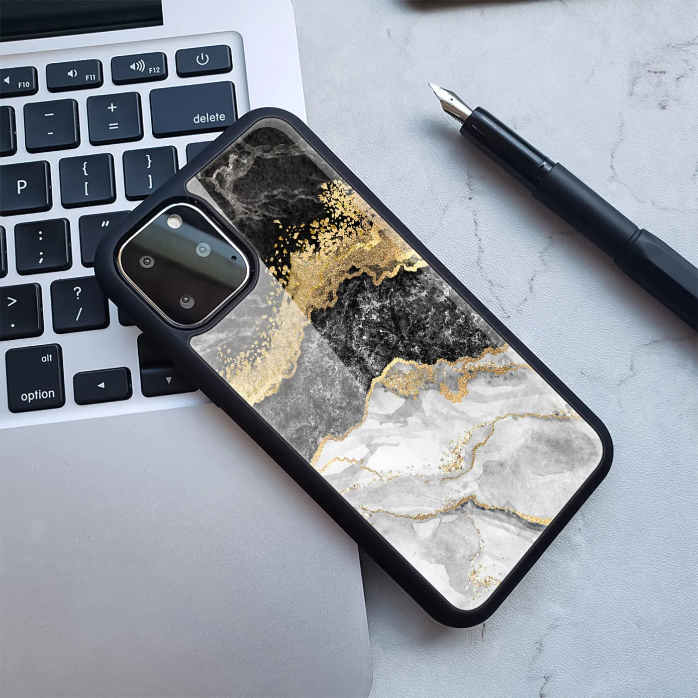 Huawei mobile phone case with marbling pattern design in multiple colour options