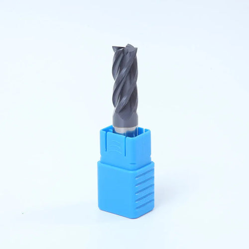 Carbide milling cutter with spiral cutting edge and straight shank in multiple diameter sizes