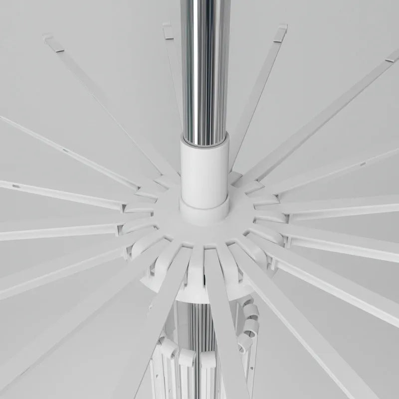 Mobile three-layer stainless steel drying rack with plastic clips for socks and ties