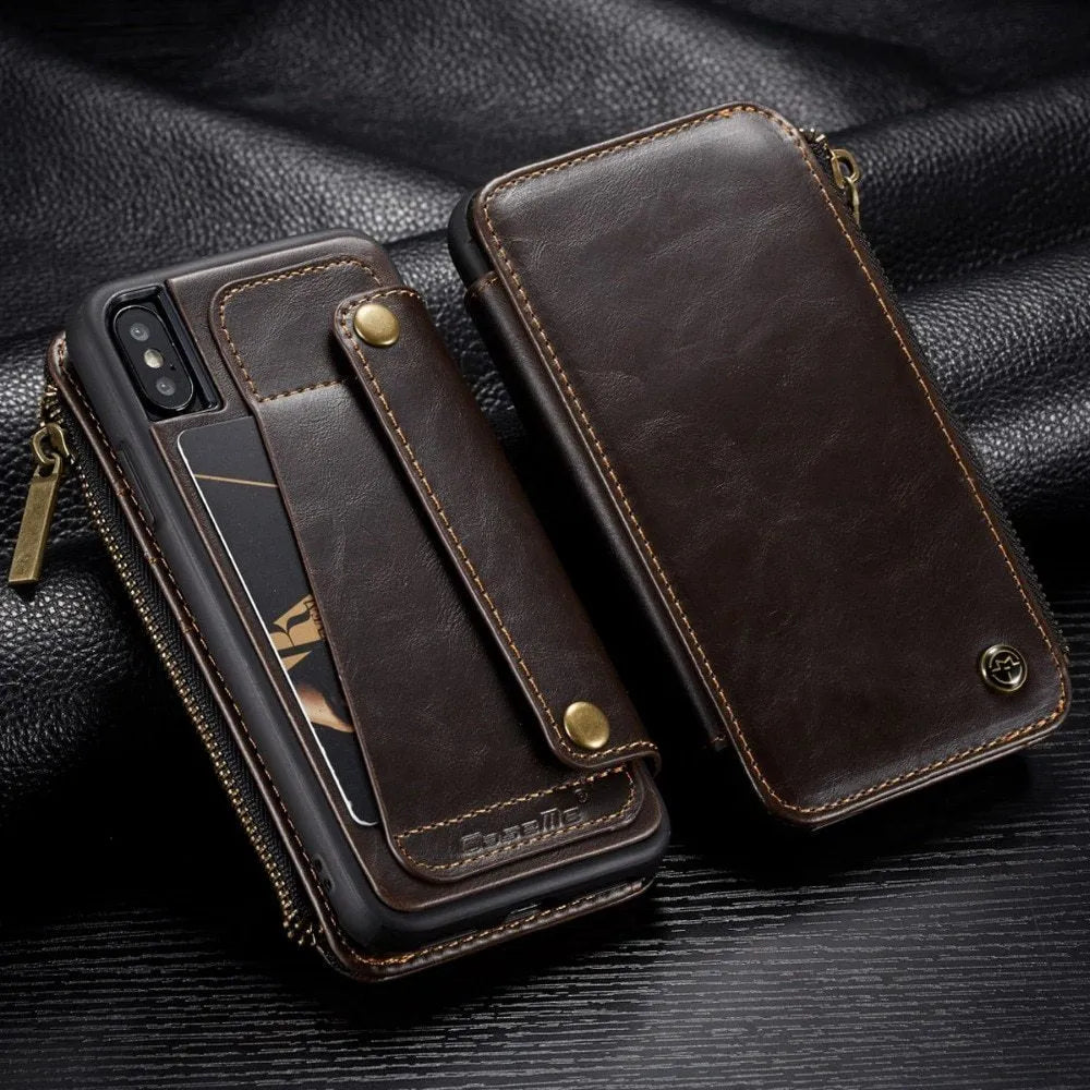 SAMSUNG Galaxy Note9 leather flip phone case in Black, Brown and Red colours