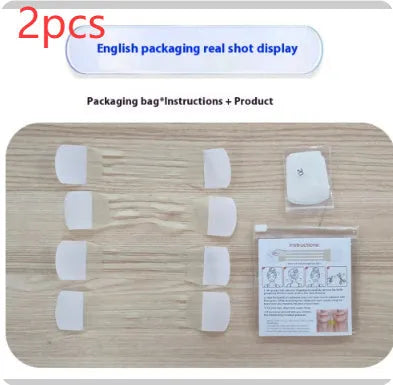 Neck pattern adhesive tape firming sling with skin tone colour and adhesive patches